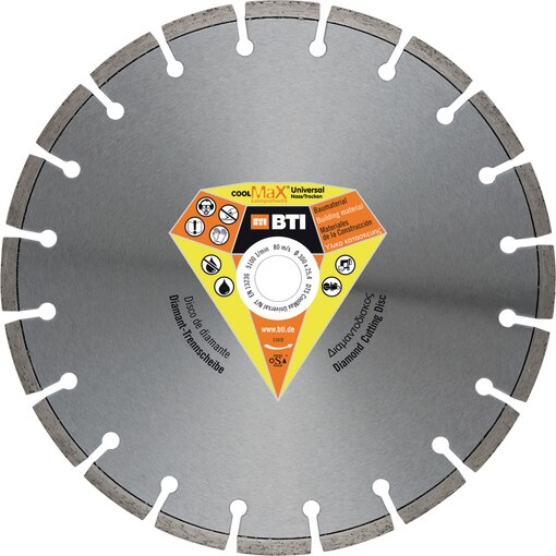 Diamant-Trennscheiben, Diamanttrennscheiben, DTS CoolMax Universal Nass/Trocken, DTS Cool Max Universal Nass/Trocken, DTS Cool-Max Universal Nass/Trocken, DTS CoolMax Abrasiv Nass/Trocken, DTS Cool Max Abrasiv Nass/Trocken, DTS Cool-Max Abrasiv Nass/Trock